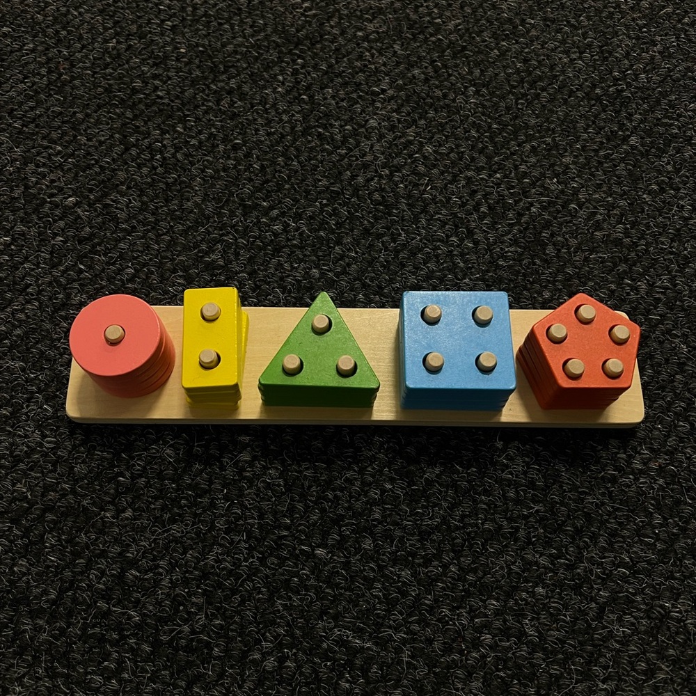 Colorful Wooden Shape Sorting Toy